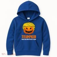 Make Halloween Great Again Trumpkin Cool Gift Kids Hoodie thumb 0