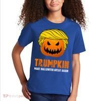 Make Halloween Great Again Trumpkin Cool Gift Kids T-Shirt thumb 2
