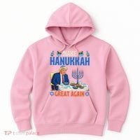 Make Hanukkah Great Again Donald Trump Dinner Jewish Hoodie thumb 0