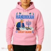 Make Hanukkah Great Again Donald Trump Dinner Jewish Hoodie thumb 2