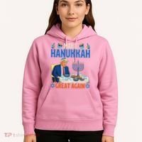 Make Hanukkah Great Again Donald Trump Dinner Jewish Hoodie thumb 5
