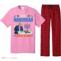 Make Hanukkah Great Again Donald Trump Dinner Jewish Pajama Set thumb 0