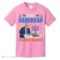 Make Hanukkah Great Again Donald Trump Dinner Jewish Kids T-Shirt thumb 0