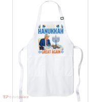 Make Hanukkah Great Again Donald Trump Dinner Jewish Apron thumb 0