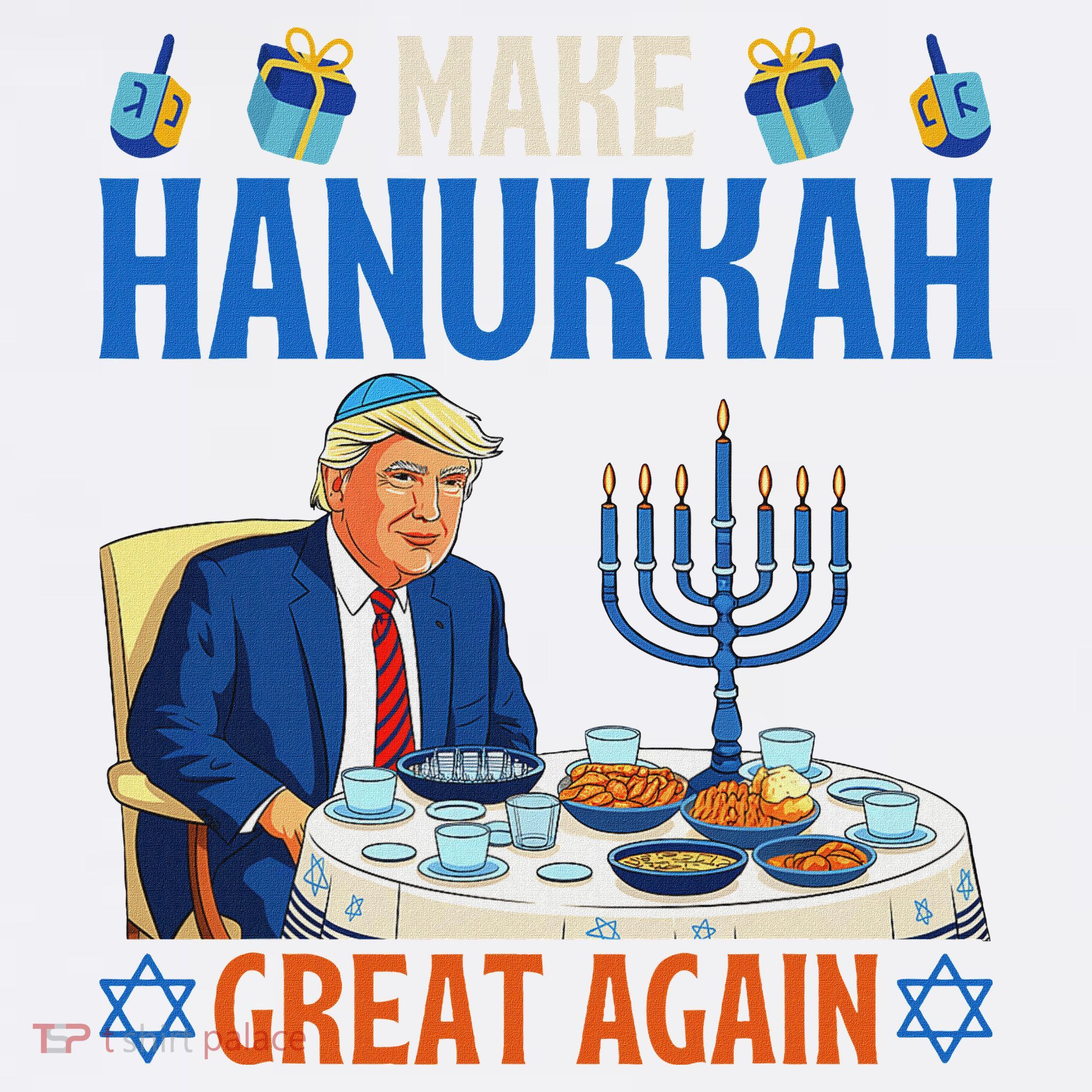 Make Hanukkah Great Again Donald Trump Dinner Jewish Sweatshirt