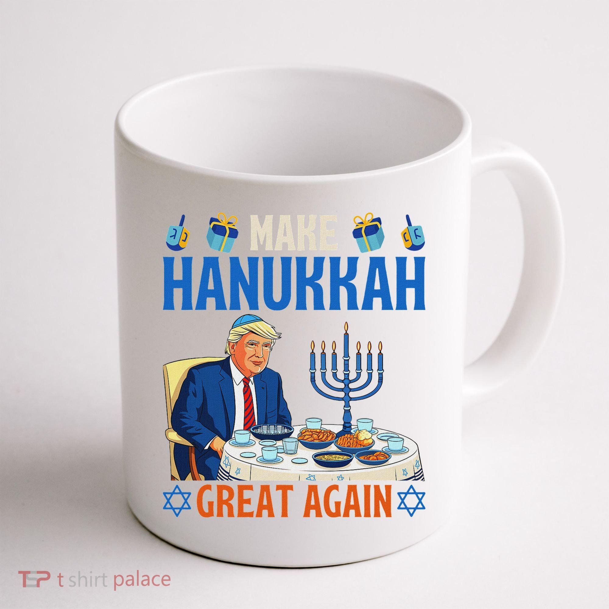 Make Hanukkah Great Again Donald Trump Dinner Jewish Coffee Mug