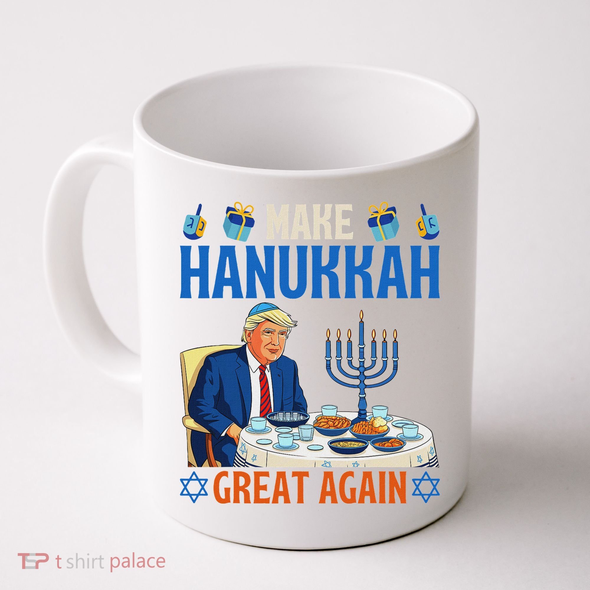 Make Hanukkah Great Again Donald Trump Dinner Jewish Coffee Mug