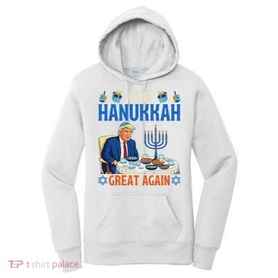 Make Hanukkah Great Again Donald Trump Dinner Jewish Women's Hoodie
