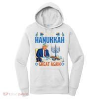 Make Hanukkah Great Again Donald Trump Dinner Jewish Women's Hoodie thumb 0