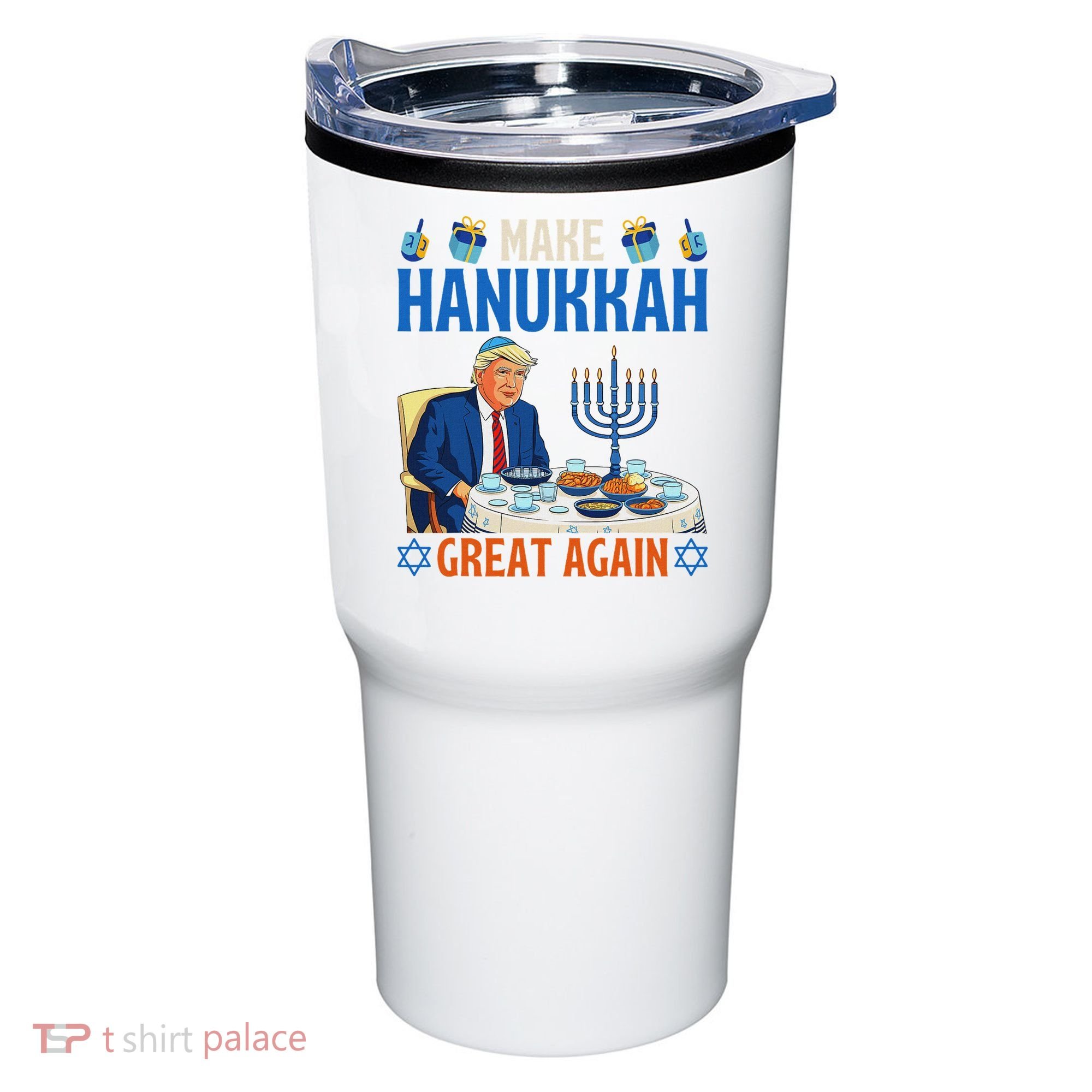 Make Hanukkah Great Again Donald Trump Dinner Jewish Tumbler