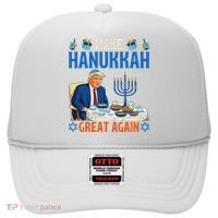 Make Hanukkah Great Again Donald Trump Dinner Jewish Hat thumb 0