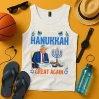 Make Hanukkah Great Again Donald Trump Dinner Jewish Tank Top thumb 4
