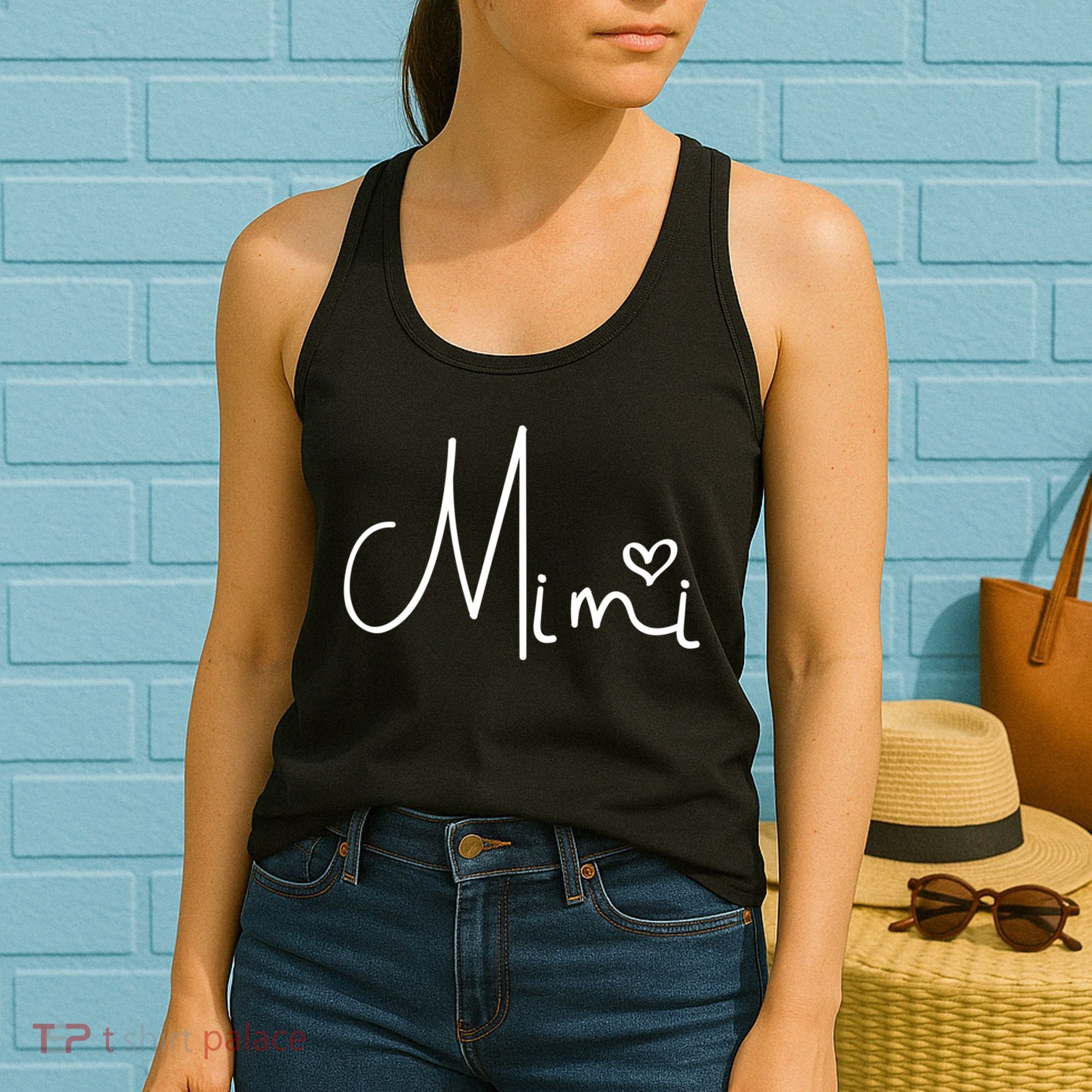 Mimi Heart Grandma Women Christmas Mother's Day Cute Gift Women's Tank Top