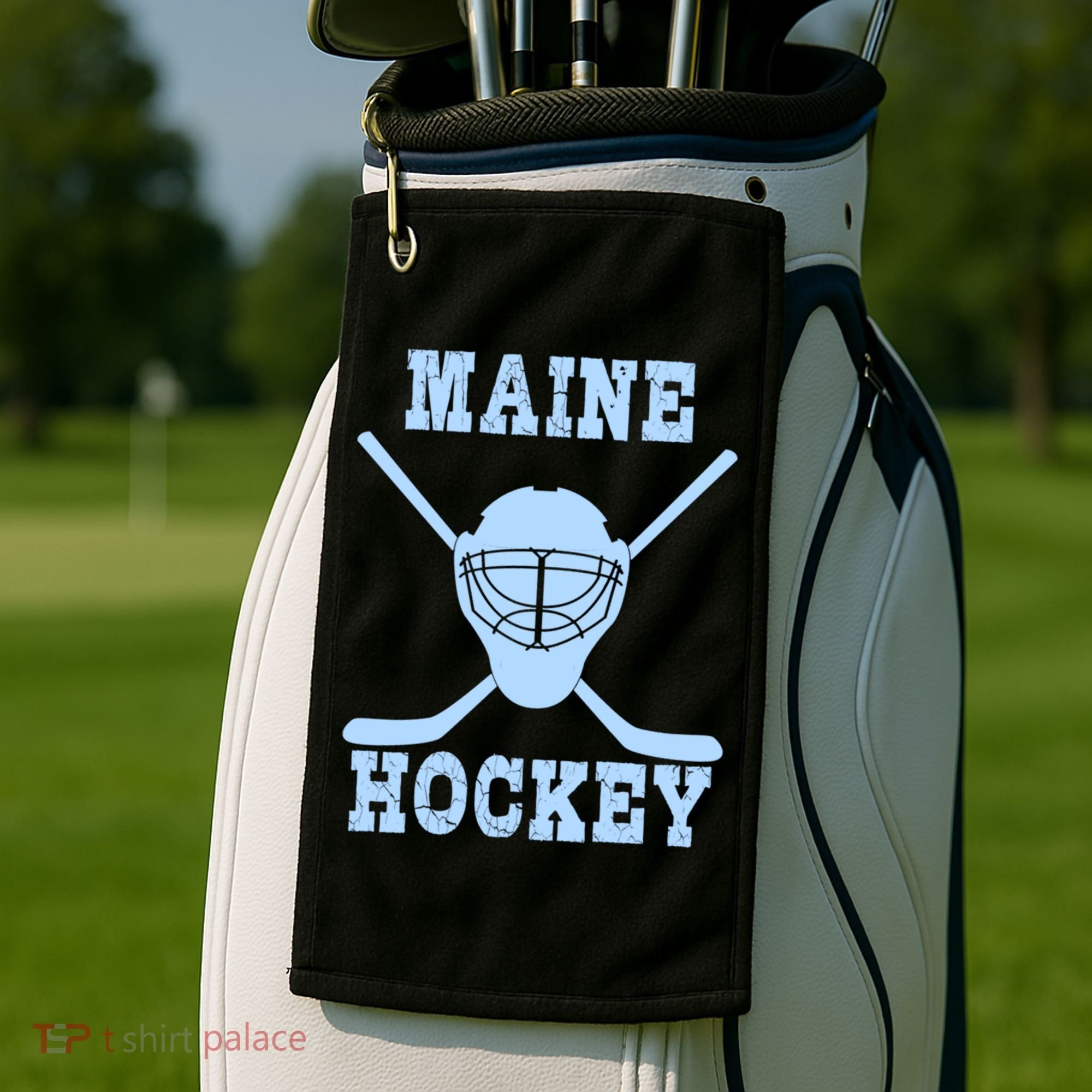 Maine Hockey Gift Golf Towel