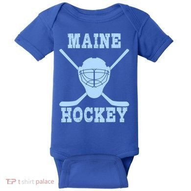Maine Hockey Gift Baby Bodysuit