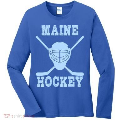 Maine Hockey Gift Women's Long Sleeve Shirt