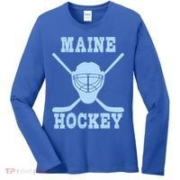 Maine Hockey Gift Women's Long Sleeve Shirt thumb 0