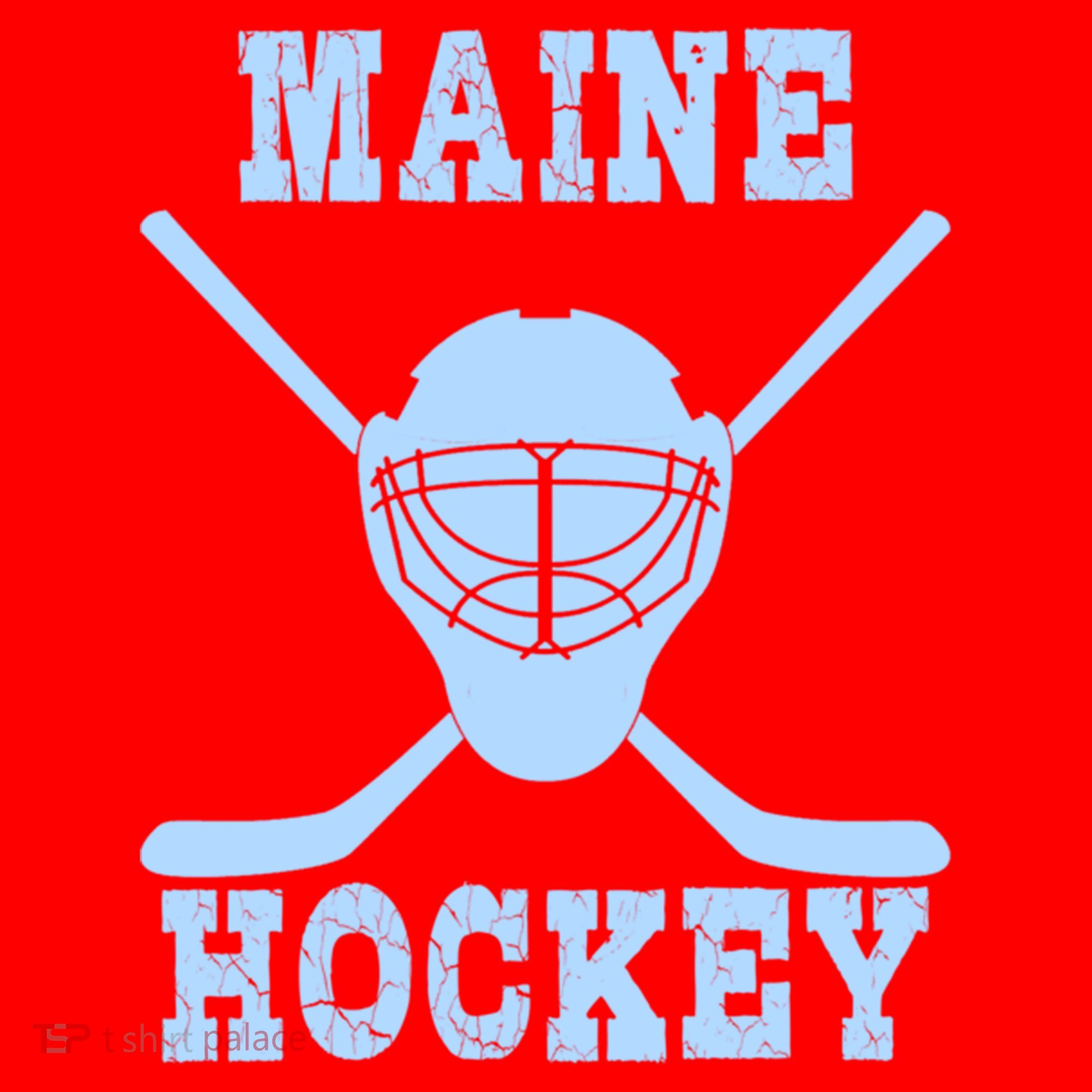 Maine Hockey Gift Santa Hat
