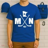 Mn Hockey Gift The State Of Ice Hockey Gift T-Shirt thumb 6