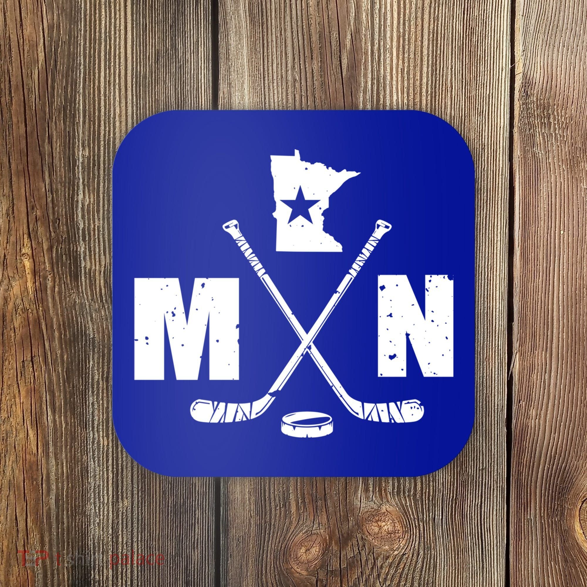 Mn Hockey Gift The State Of Ice Hockey Gift Coaster