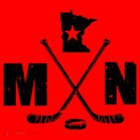 Mn Hockey Gift The State Of Ice Hockey Gift Santa Hat thumb 1