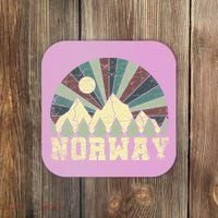 Mountians Hiking Gift Norway Gift Coaster thumb 0