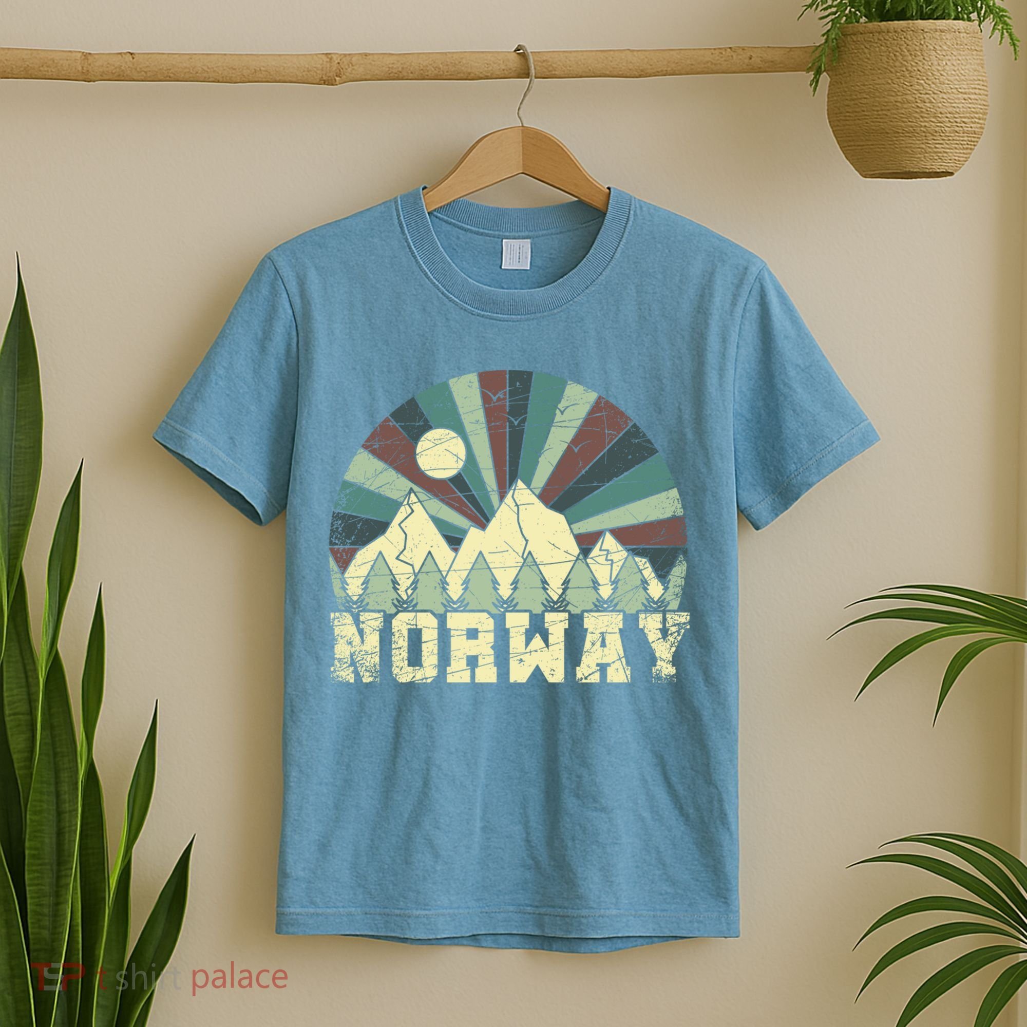 Mountians Hiking Gift Norway Gift T-Shirt