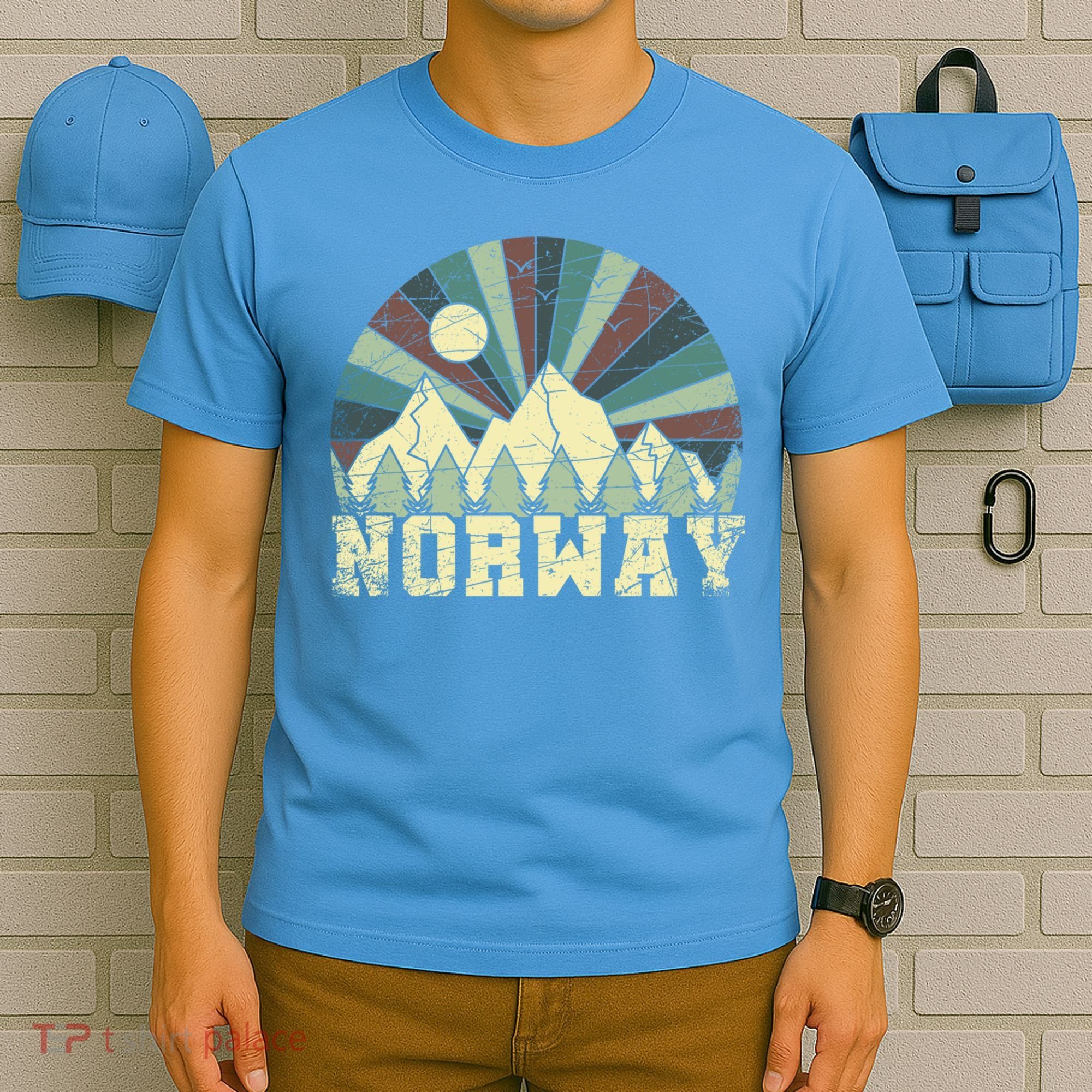Mountians Hiking Gift Norway Gift T-Shirt