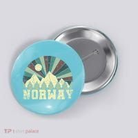 Mountians Hiking Gift Norway Gift Button thumb 0