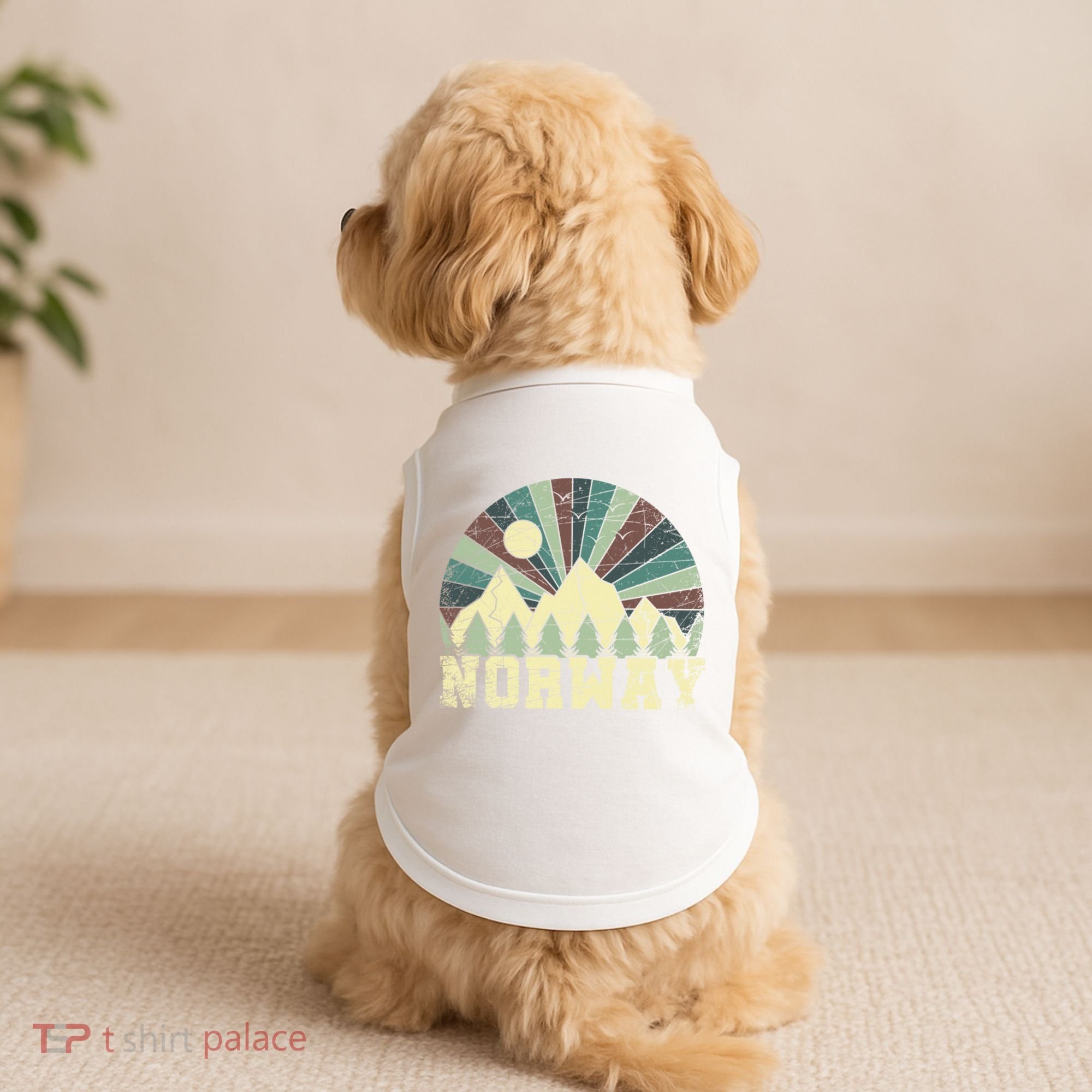 Mountians Hiking Gift Norway Gift Doggie Tank