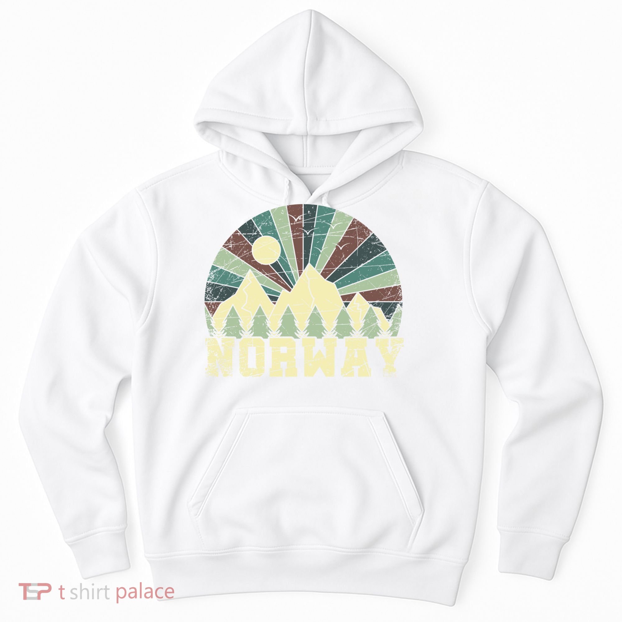 Mountians Hiking Gift Norway Gift Hoodie