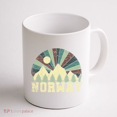Mountians Hiking Gift Norway Gift Coffee Mug back