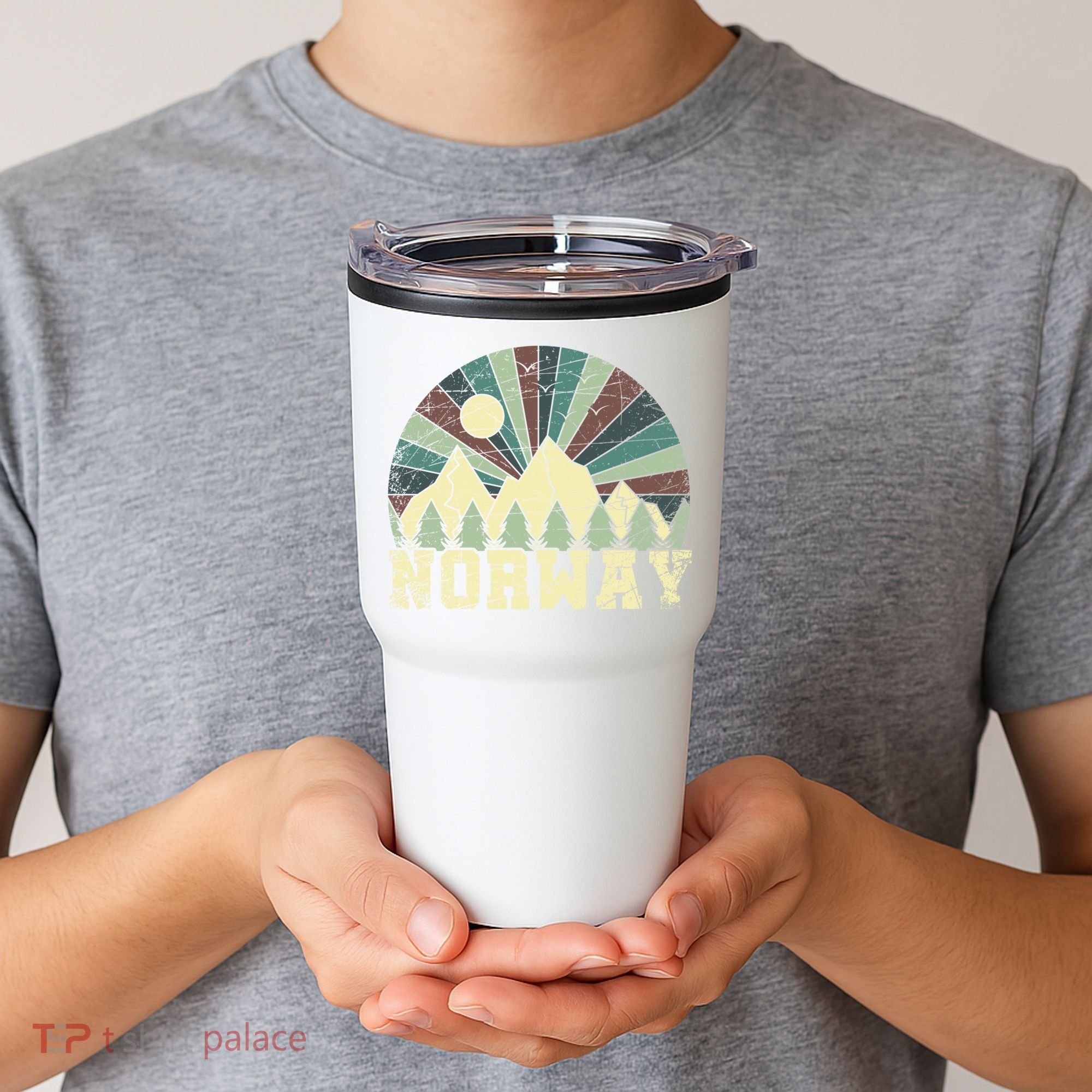 Mountians Hiking Gift Norway Gift Tumbler
