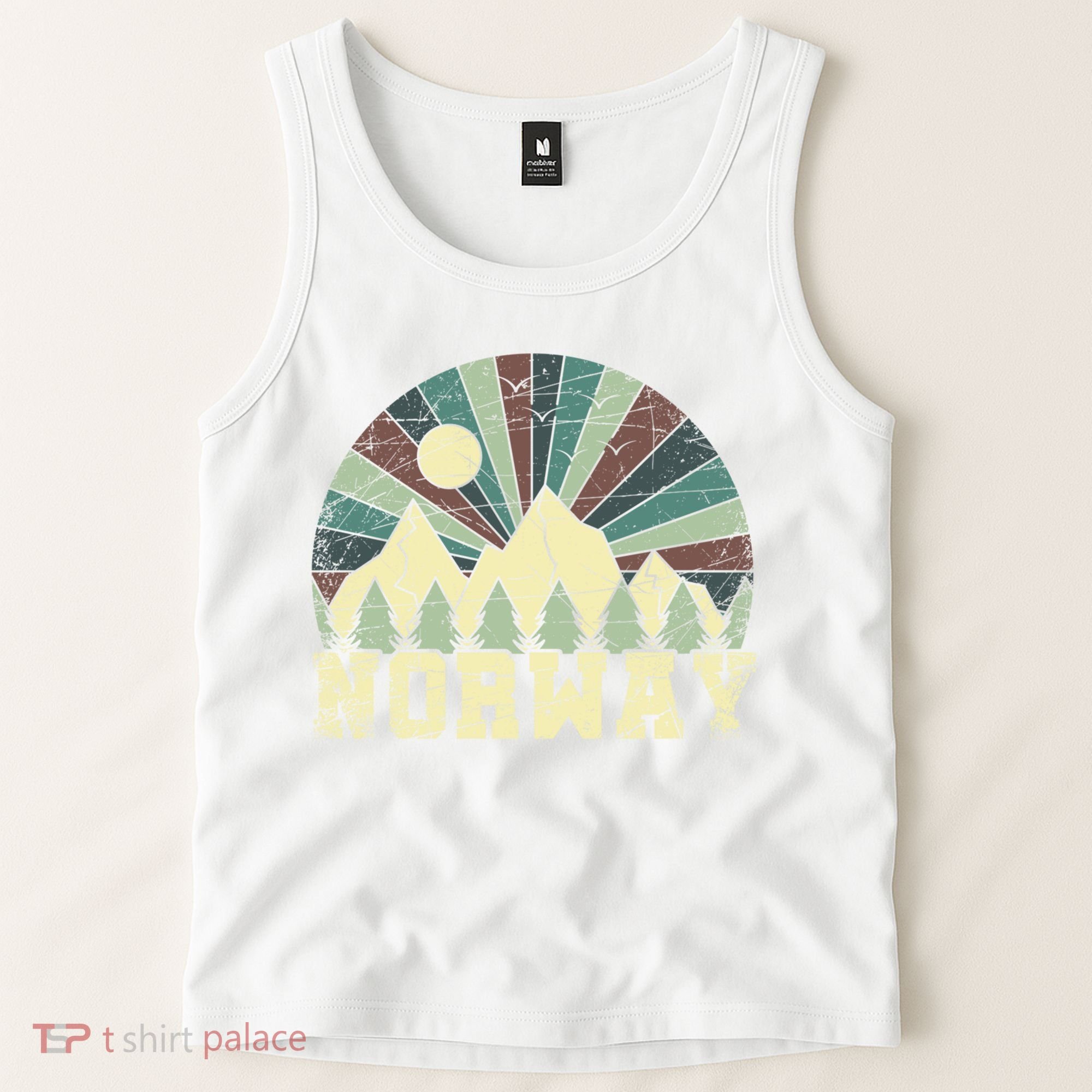 Mountians Hiking Gift Norway Gift Tank Top