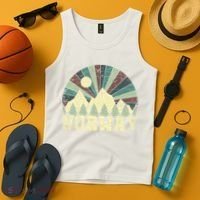 Mountians Hiking Gift Norway Gift Tank Top thumb 4