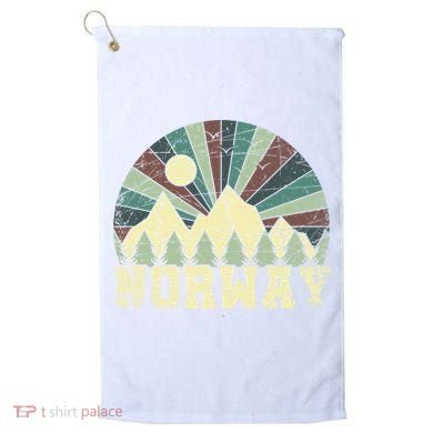 Mountians Hiking Gift Norway Gift Golf Towel
