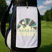 Mountians Hiking Gift Norway Gift Golf Towel thumb 2