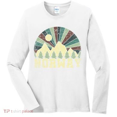 Mountians Hiking Gift Norway Gift Women's Long Sleeve Shirt