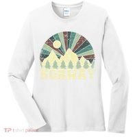 Mountians Hiking Gift Norway Gift Women's Long Sleeve Shirt thumb 0
