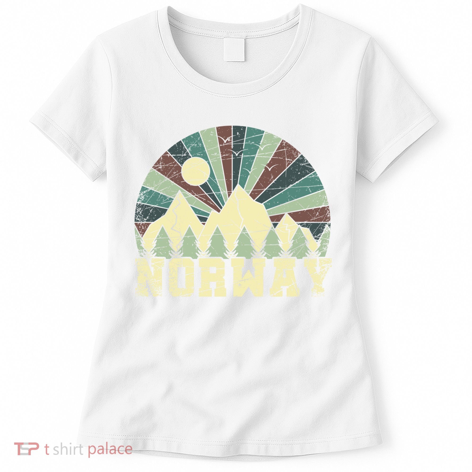 Mountians Hiking Gift Norway Gift Women's T-Shirt