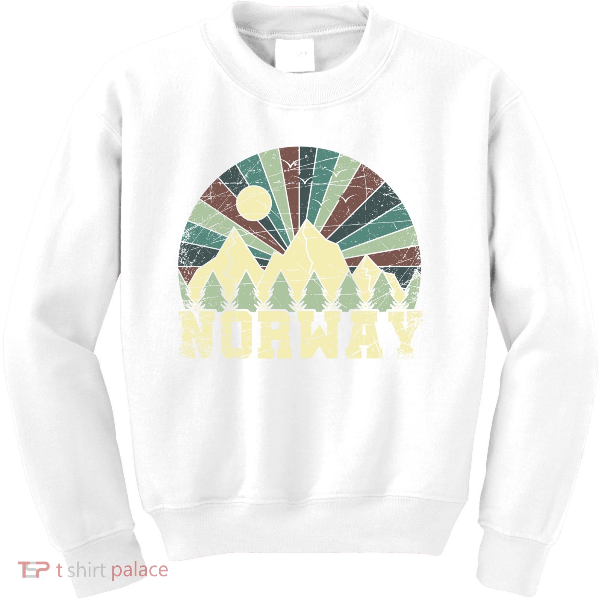 Mountians Hiking Gift Norway Gift Kids Sweatshirt