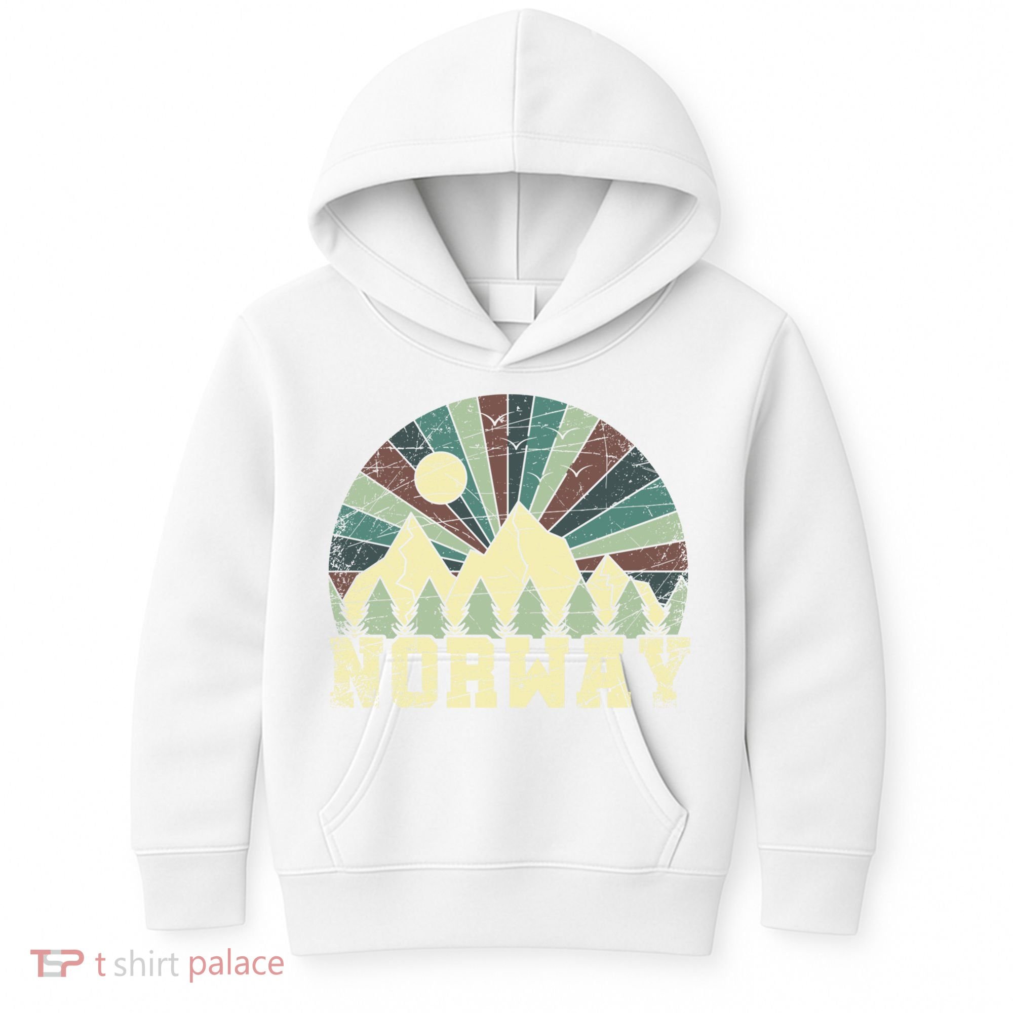 Mountians Hiking Gift Norway Gift Kids Hoodie