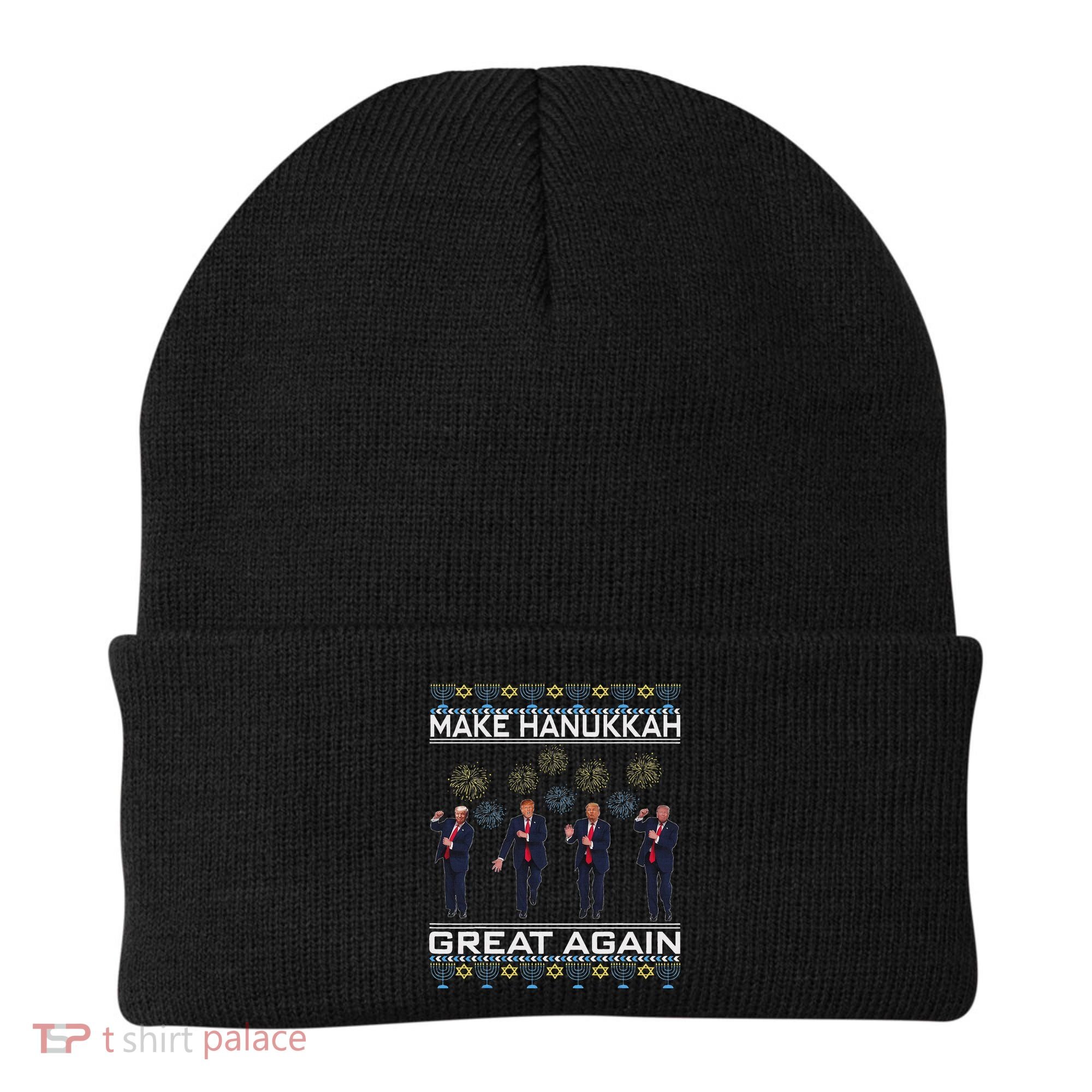 Make Hanukkah Great Again Funny Trump Ugly Chanukah Beanie