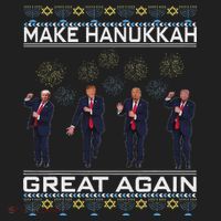 Make Hanukkah Great Again Funny Trump Ugly Chanukah Hat thumb 2