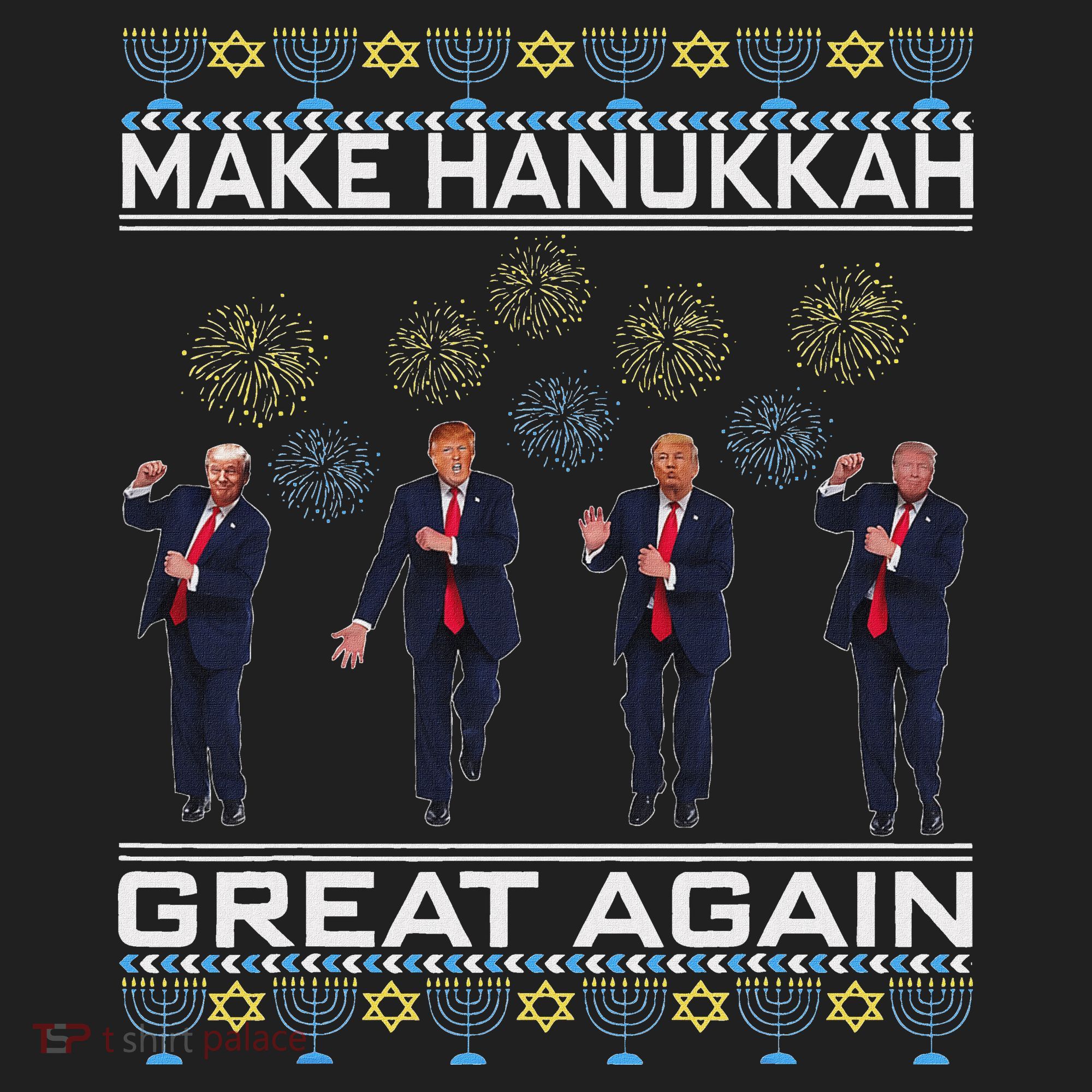 Make Hanukkah Great Again Funny Trump Ugly Chanukah Hat