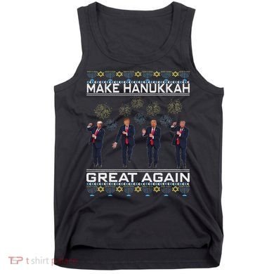 Make Hanukkah Great Again Funny Trump Ugly Chanukah Tank Top