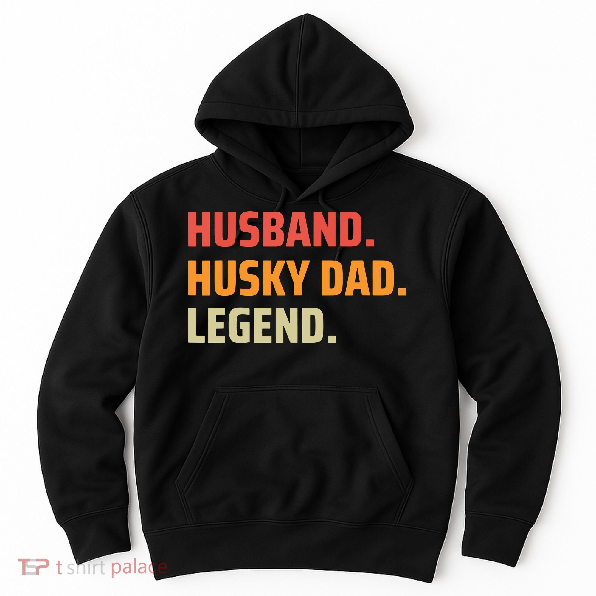 Men Husband Husky Dad Legend Siberian Huskies Dog Dad Father Hoodie