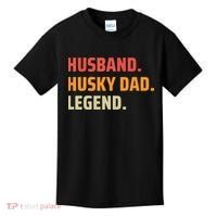 Men Husband Husky Dad Legend Siberian Huskies Dog Dad Father Kids T-Shirt thumb 0