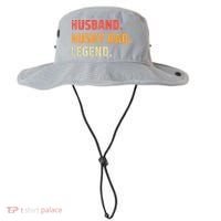 Men Husband Husky Dad Legend Siberian Huskies Dog Dad Father Bucket Hat thumb 0