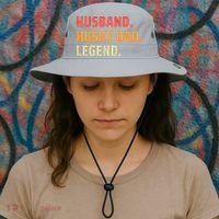 Men Husband Husky Dad Legend Siberian Huskies Dog Dad Father Bucket Hat thumb 3